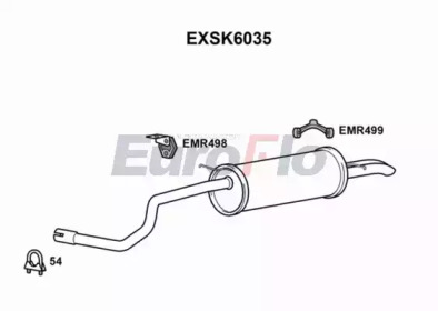 Амортизатор (EuroFlo: EXSK6035)