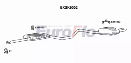 Амортизатор (EuroFlo: EXSK9002)