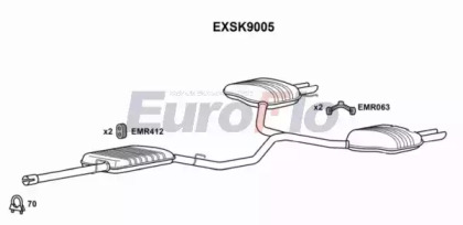 Амортизатор (EuroFlo: EXSK9005)