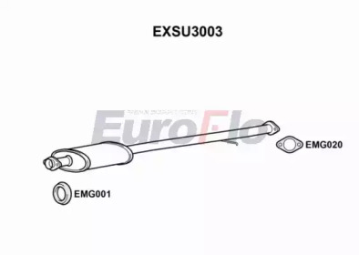 Амортизатор (EuroFlo: EXSU3003)