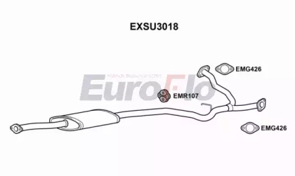 Амортизатор (EuroFlo: EXSU3018)