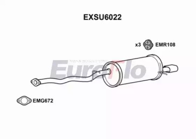 Амортизатор (EuroFlo: EXSU6022)