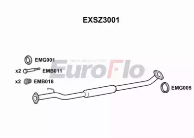 Амортизатор (EuroFlo: EXSZ3001)