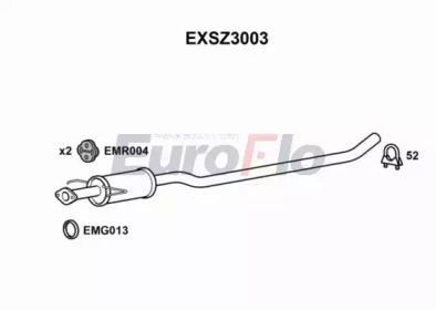 Амортизатор (EuroFlo: EXSZ3003)