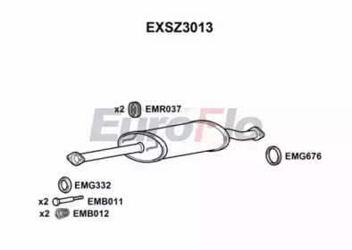 Амортизатор (EuroFlo: EXSZ3013)