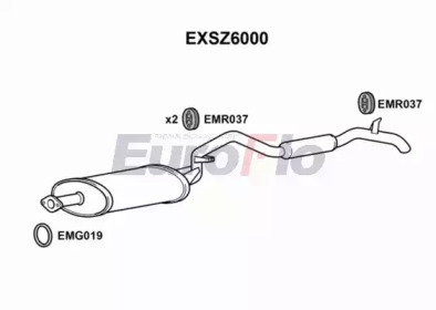 Амортизатор (EuroFlo: EXSZ6000)