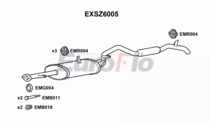 Амортизатор (EuroFlo: EXSZ6005)