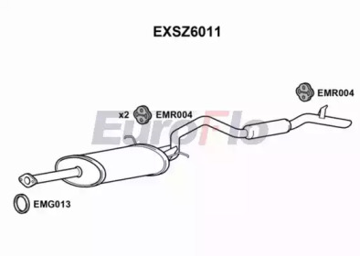 Амортизатор (EuroFlo: EXSZ6011)