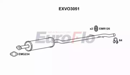 Амортизатор (EuroFlo: EXVO3051)