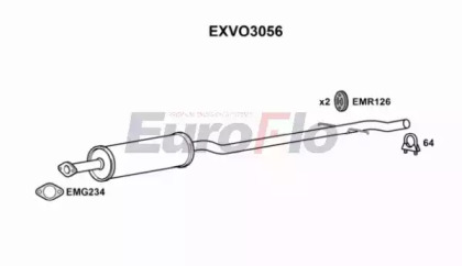 Амортизатор (EuroFlo: EXVO3056)