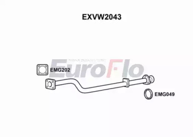 Трубка (EuroFlo: EXVW2043)