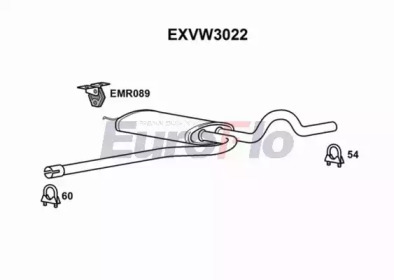 Амортизатор (EuroFlo: EXVW3022)