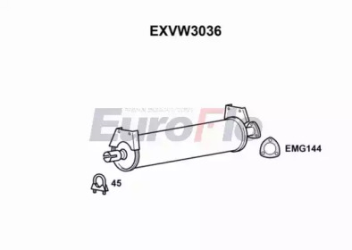 Амортизатор (EuroFlo: EXVW3036)