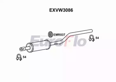 Амортизатор (EuroFlo: EXVW3086)