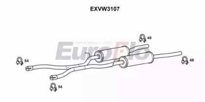 Амортизатор (EuroFlo: EXVW3107)