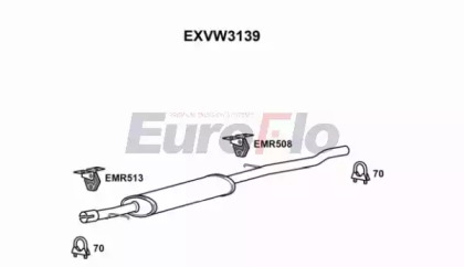 Амортизатор (EuroFlo: EXVW3139)