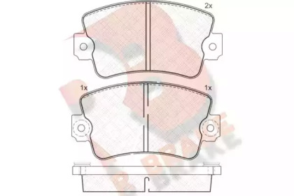 Комплект тормозных колодок (R BRAKE: RB0365)