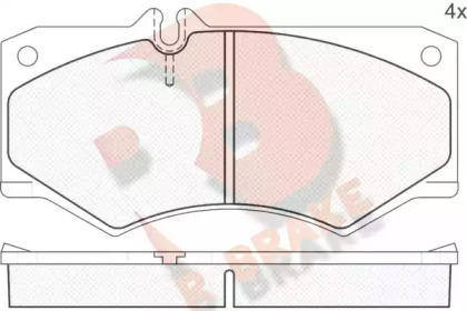 Комплект тормозных колодок (R BRAKE: RB0405)