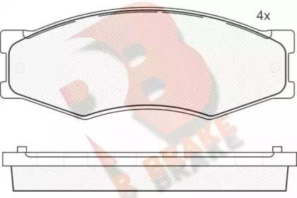 Комплект тормозных колодок (R BRAKE: RB0526-087)