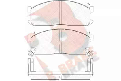 Комплект тормозных колодок (R BRAKE: RB0690)