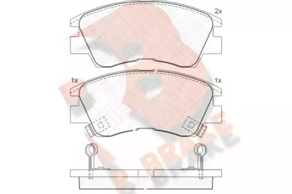 Комплект тормозных колодок (R BRAKE: RB0701)