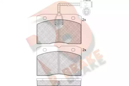 Комплект тормозных колодок (R BRAKE: RB0730)