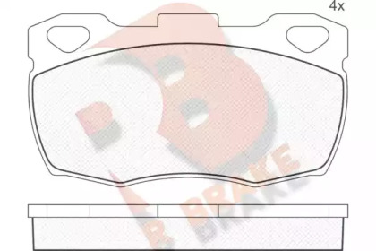 Комплект тормозных колодок (R BRAKE: RB0799)