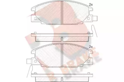 Комплект тормозных колодок (R BRAKE: RB0853)