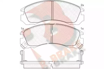 Комплект тормозных колодок (R BRAKE: RB0979)