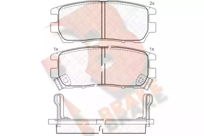 Комплект тормозных колодок (R BRAKE: RB0980)