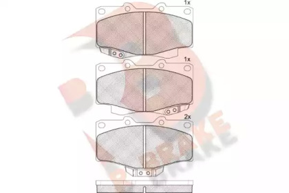 Комплект тормозных колодок (R BRAKE: RB1007)