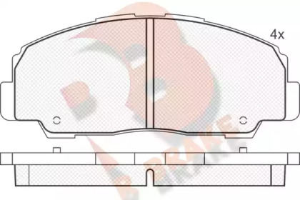 Комплект тормозных колодок (R BRAKE: RB1022)