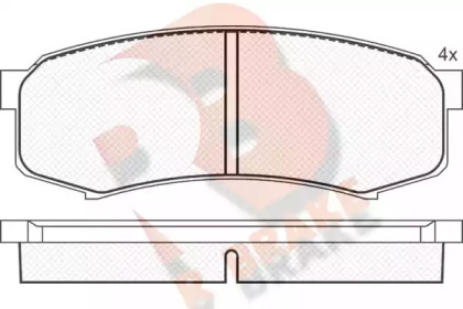 Комплект тормозных колодок (R BRAKE: RB1027)