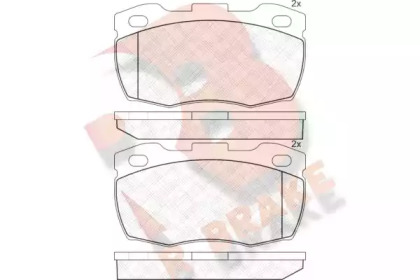 Комплект тормозных колодок (R BRAKE: RB1089-071)