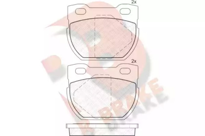 Комплект тормозных колодок (R BRAKE: RB1090)