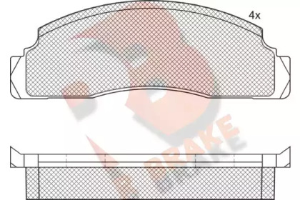 Комплект тормозных колодок (R BRAKE: RB0183)