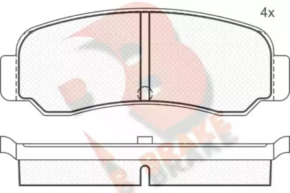 Комплект тормозных колодок (R BRAKE: RB0274)