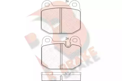 Комплект тормозных колодок (R BRAKE: RB0307)