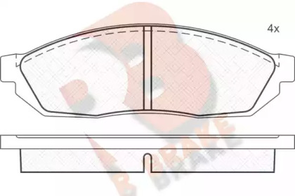 Комплект тормозных колодок (R BRAKE: RB0311)