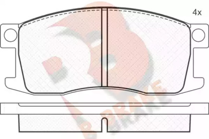 Комплект тормозных колодок (R BRAKE: RB0319)