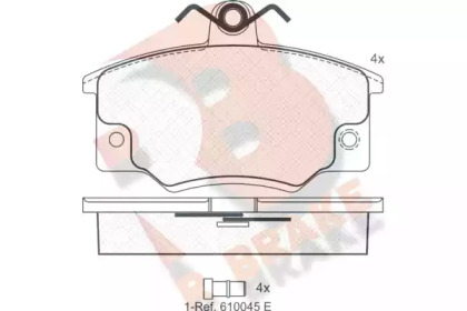 Комплект тормозных колодок (R BRAKE: RB0397)