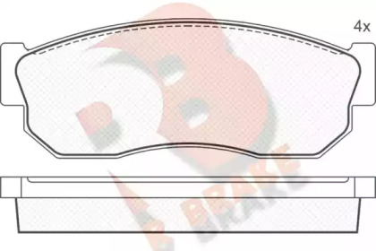 Комплект тормозных колодок (R BRAKE: RB0409)