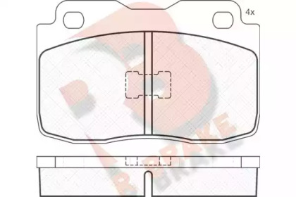 Комплект тормозных колодок (R BRAKE: RB0473)