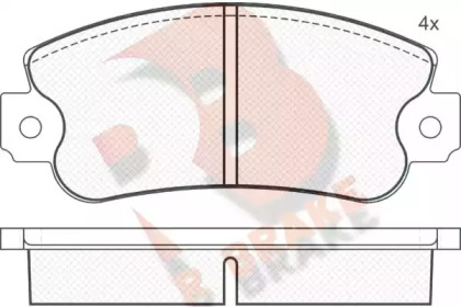 Комплект тормозных колодок (R BRAKE: RB0474)