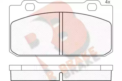 Комплект тормозных колодок (R BRAKE: RB0477)