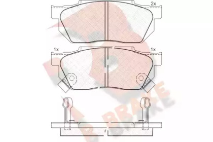 Комплект тормозных колодок (R BRAKE: RB0494)