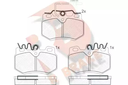 Комплект тормозных колодок (R BRAKE: RB0553)