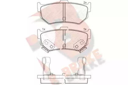 Комплект тормозных колодок (R BRAKE: RB0600)