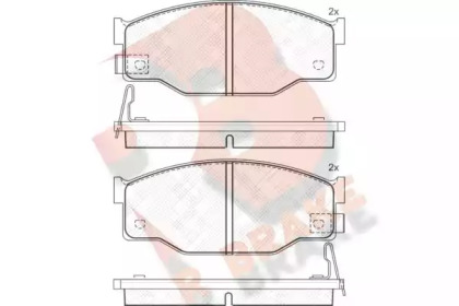 Комплект тормозных колодок (R BRAKE: RB0606)