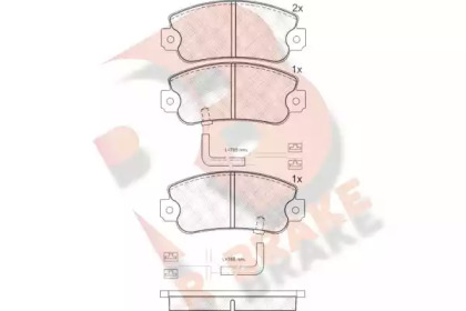 Комплект тормозных колодок (R BRAKE: RB0658)